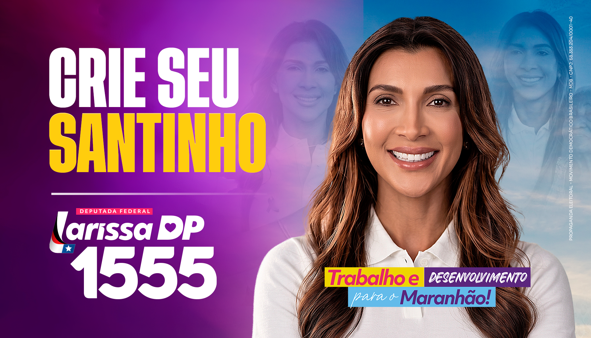 Crie seu santinho